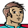 Preview for Donner, Image 003. A man with rough, spikey brown hair.