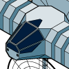 Preview for Fly Me to the Moon, Image 004. A primitive, boxy spaceship.