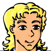 Preview for Nate, Image 001. A young man with blond hair, blue sweater, and a popped white collar.