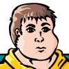 Preview for Byron, Image 001. A husky young man in a yellow shirt.